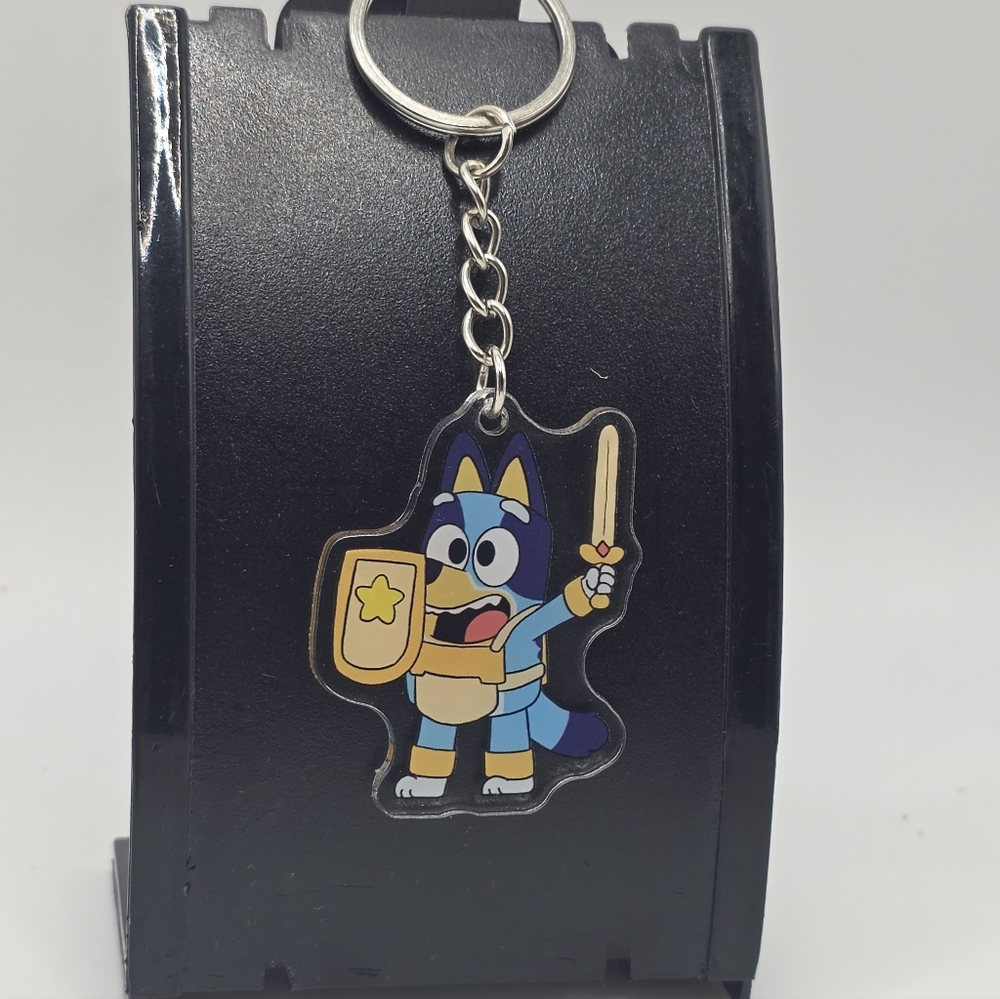 Choose One! Bluey Bingo And Family Keychains Blue Heeler - Picture 13 of 15